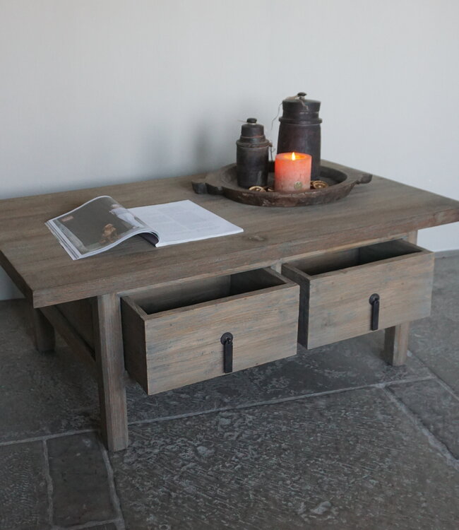 Rene Houtman Houten Salontafel Michel | H46 x B120 x D70 cm