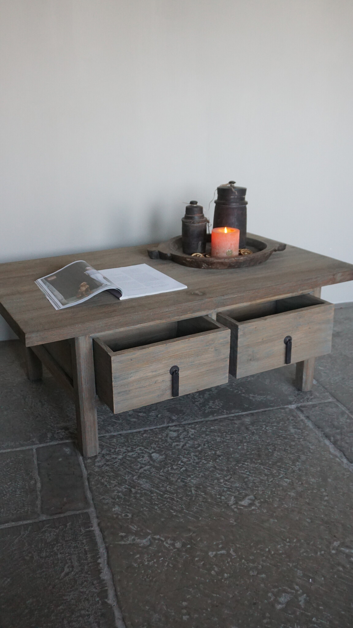 Rene Houtman Houten Salontafel Michel | H46 x B120 x D70 cm