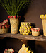 PTMD Fruitige rode ronde terrapot aardbeienrand L