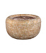 PTMD Skye-Leigh Taupe cement pot rond L