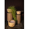 Skye-Leigh Taupe cement pot rond L