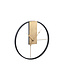 PTMD Lolae Gold ijzeren ronde wandklok S