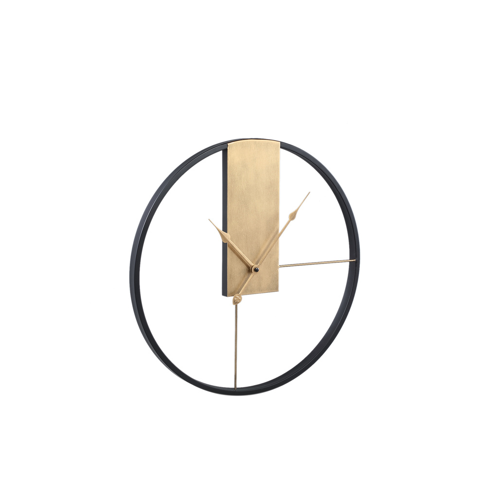 PTMD Lolae Gold ijzeren ronde wandklok S