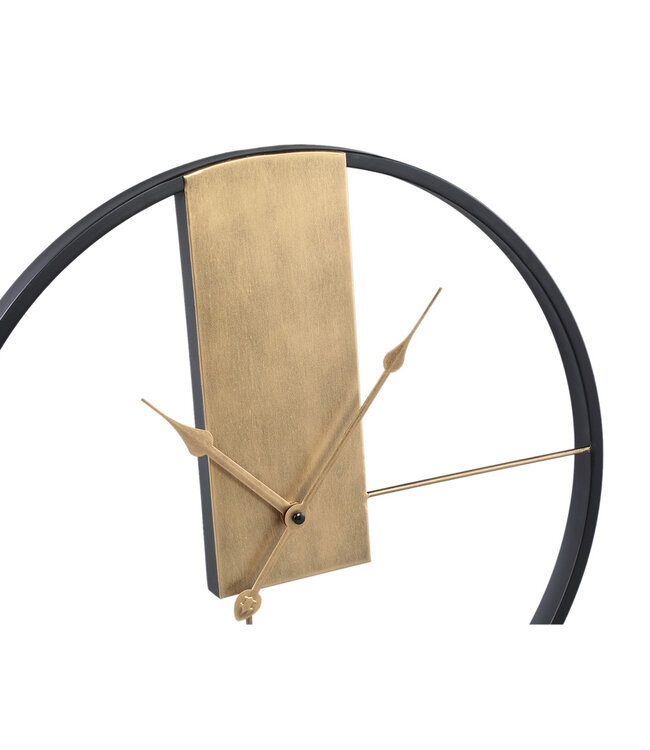 PTMD Lolae Gold ijzeren ronde wandklok S