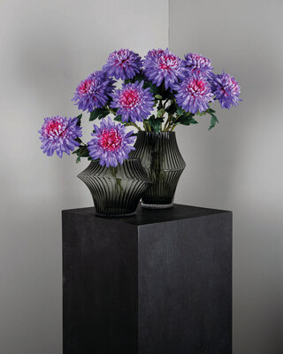PTMD Tuinbloem paarse chrysant spray