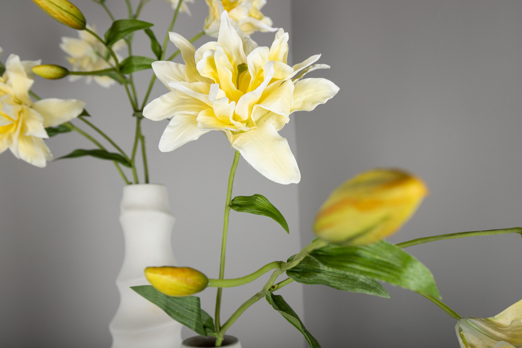 PTMD Leliebloem geel dubbele lelie spray