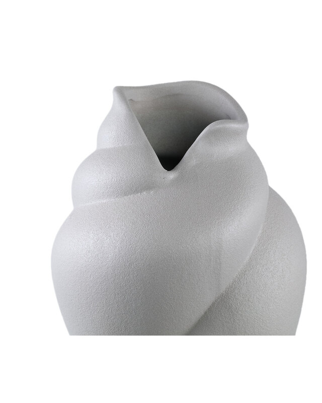 PTMD Donnella Taupe keramische mat geglazuurde dikke swirlpot