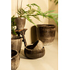 Nayaa Brown keramische pot rond laag SV4