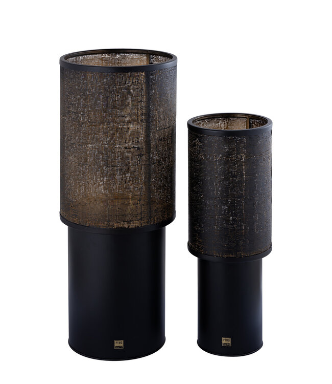 PTMD Jarne Zwart ijzer stormlicht gouden binnenkant laag.