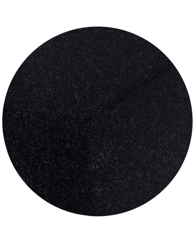 PTMD Alano Black Marble salontafel met tafelpoot van aluminium goud.