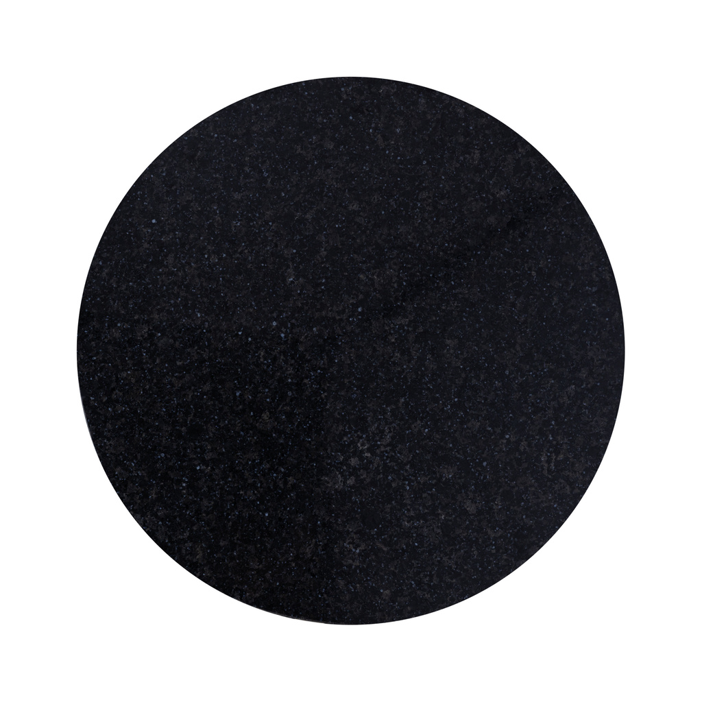 PTMD Alano Black Marble salontafel met tafelpoot van aluminium goud.