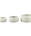 PTMD Evelynn Witte ronde cementen pot laag L