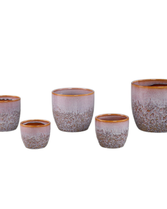 PTMD Harper Roze keramische pot bombey rond XL