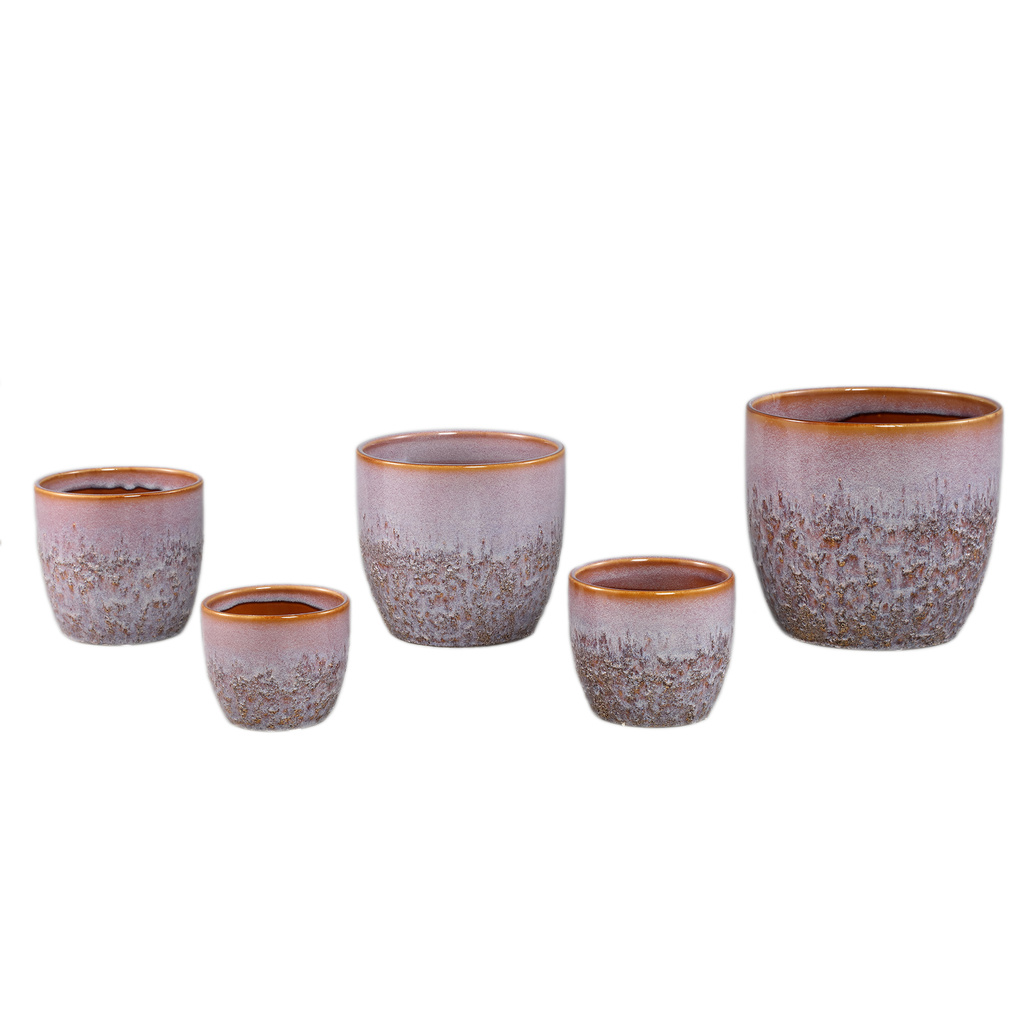 PTMD Harper Roze keramische pot bombey rond XL