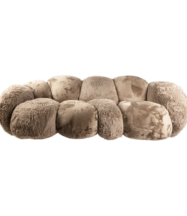 PTMD Krulbank Lush Taupe 238 x 109 x 79 cm