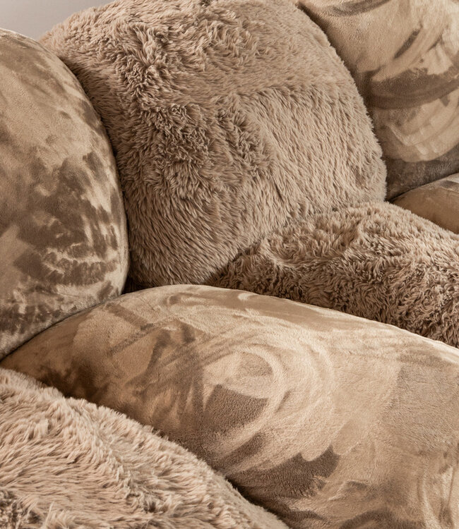 PTMD Krulbank Lush Taupe 238 x 109 x 79 cm