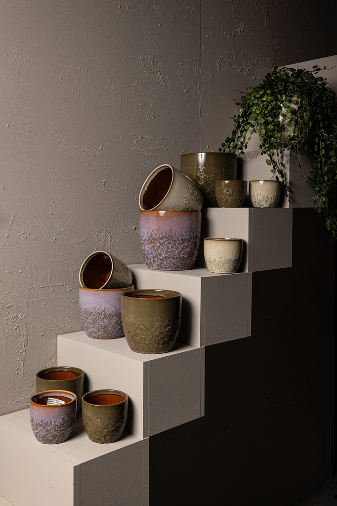 PTMD Harper Roze keramische pot bombey rond XL