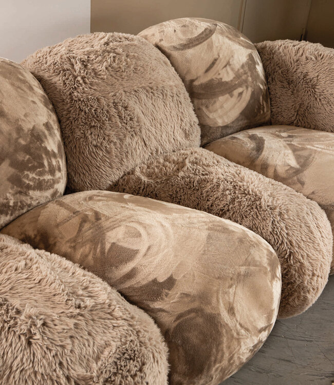 PTMD Krulbank Lush Taupe 238 x 109 x 79 cm