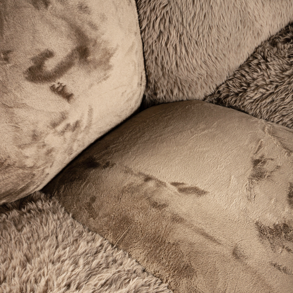 PTMD Krulbank Lush Taupe 238 x 109 x 79 cm