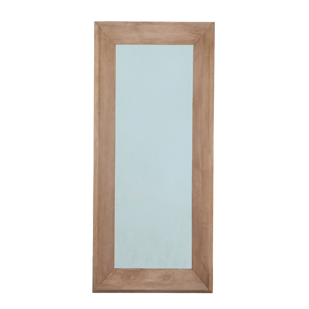 PTMD Nicka Natural mango houten rechthoekige spiegel S