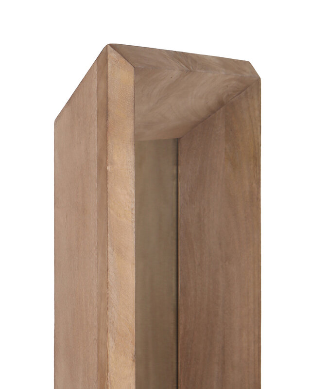 PTMD Nicka Natural mango houten rechthoekige spiegel S