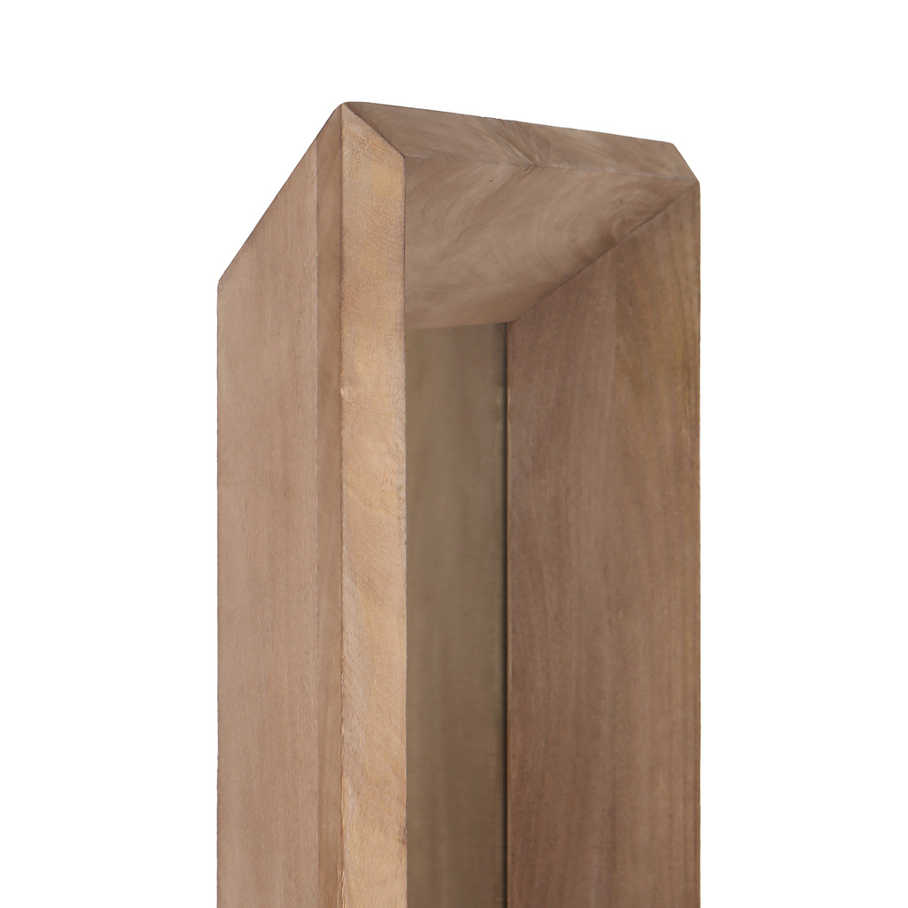 PTMD Nicka Natural mango houten rechthoekige spiegel S