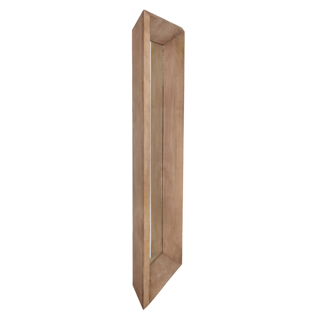 PTMD Nicka Natural mango houten rechthoekige spiegel S