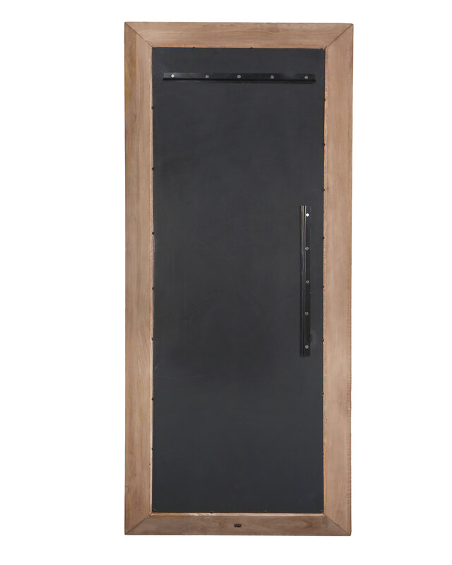 PTMD Nicka Natural mango houten rechthoekige spiegel S