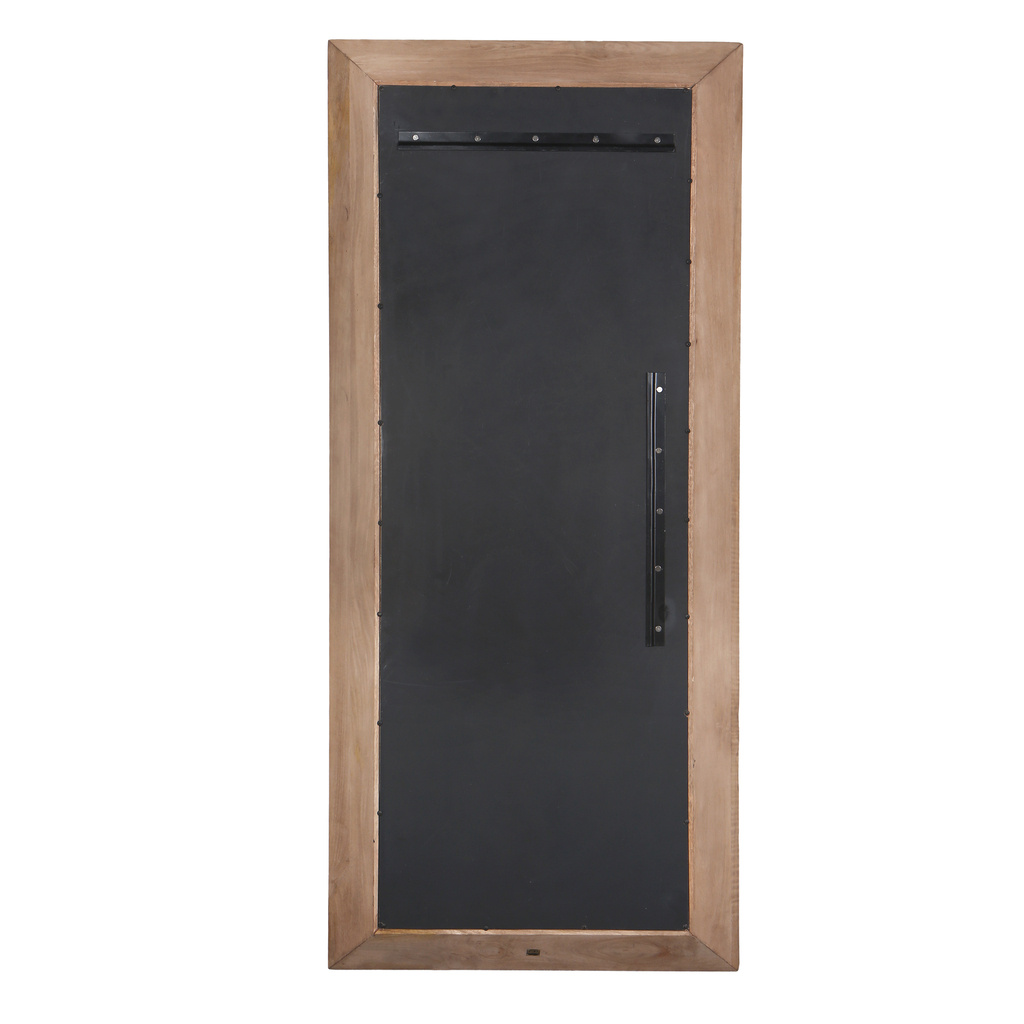 PTMD Nicka Natural mango houten rechthoekige spiegel S