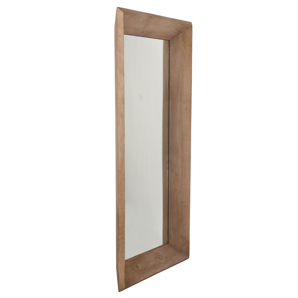 PTMD Nicka Natural mango houten rechthoekige spiegel S