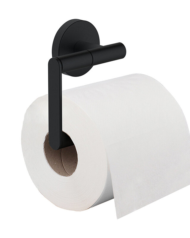Wiesbaden Alonzo Toiletrolhouder Zonder Klep | Mat Zwart