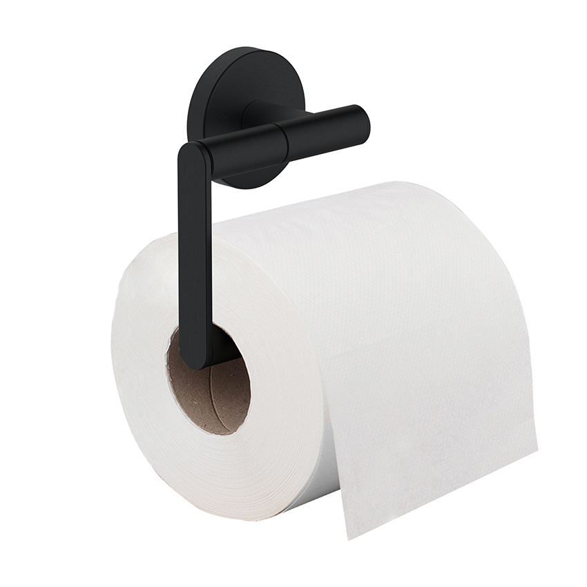 Wiesbaden Alonzo Toiletrolhouder Zonder Klep | Mat Zwart