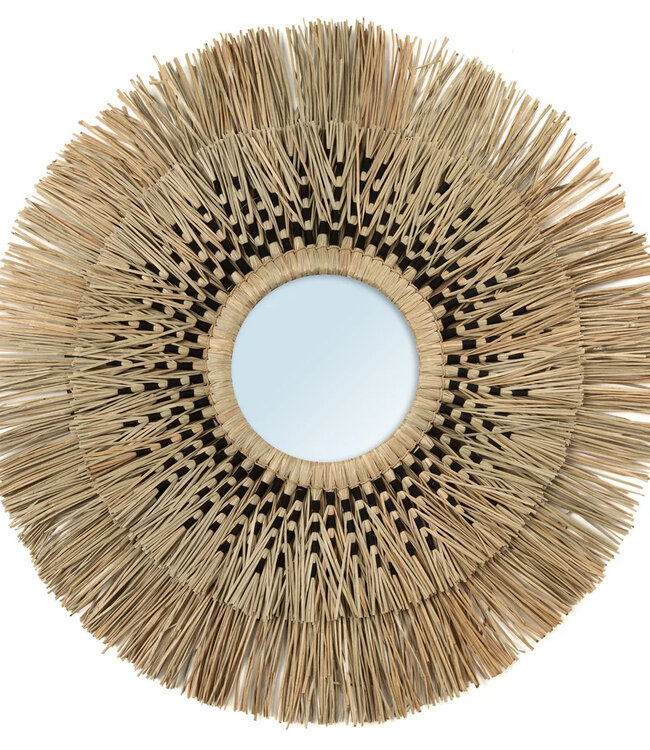 Bazar Bizar De Havana Spiegel - Natuurlijk Zwart - L