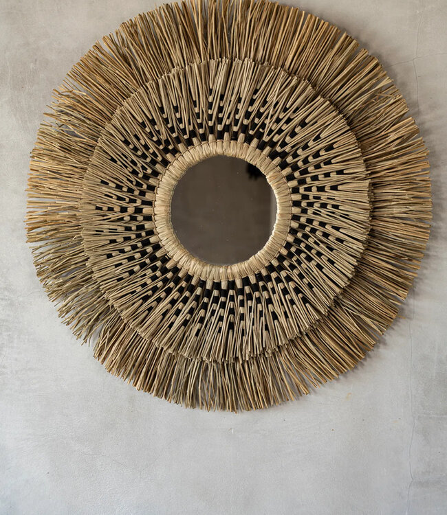 Bazar Bizar De Havana Spiegel - Natuurlijk Zwart - L