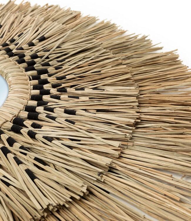 Bazar Bizar De Havana Spiegel - Natuurlijk Zwart - L