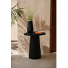 De Timber Conic Bijzettafel - Zwart - 50