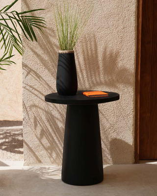 Bazar Bizar De Timber Conic Bijzettafel - Zwart - 50