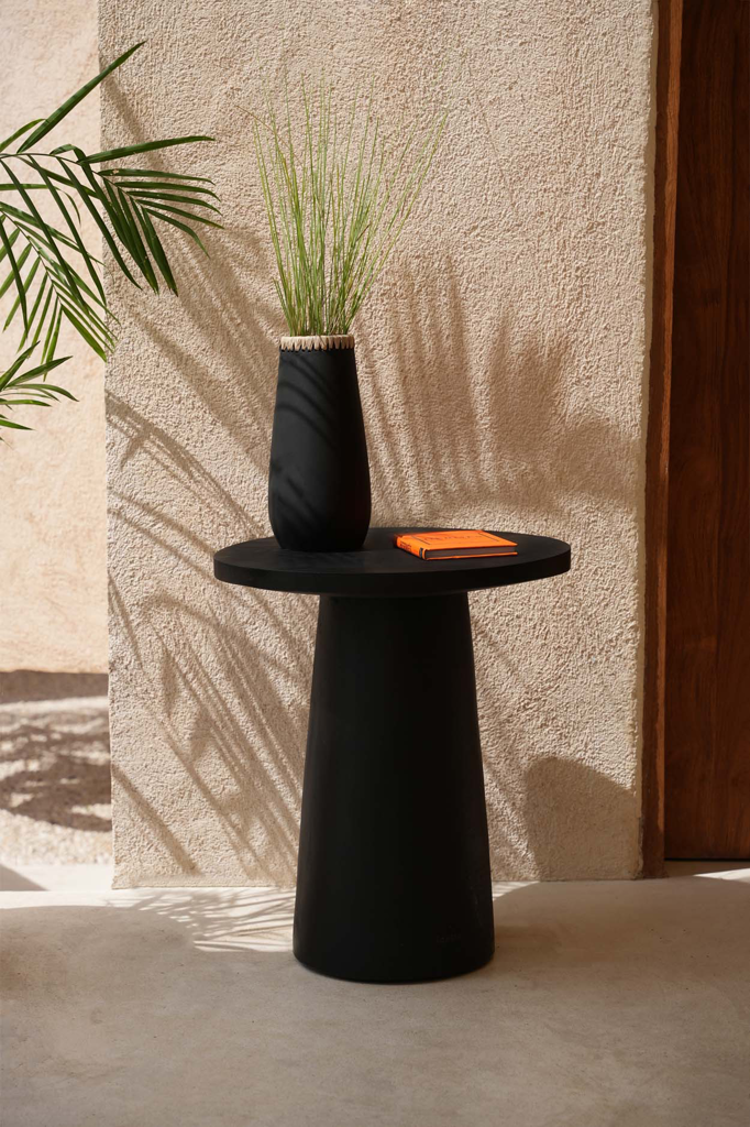 Bazar Bizar De Timber Conic Bijzettafel - Zwart - 50