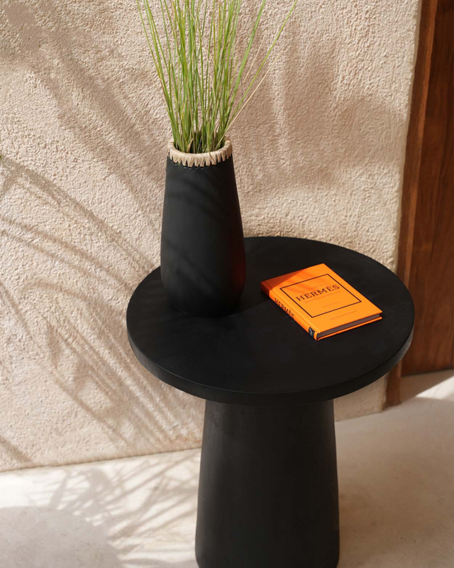 Bazar Bizar De Timber Conic Bijzettafel - Zwart - 50