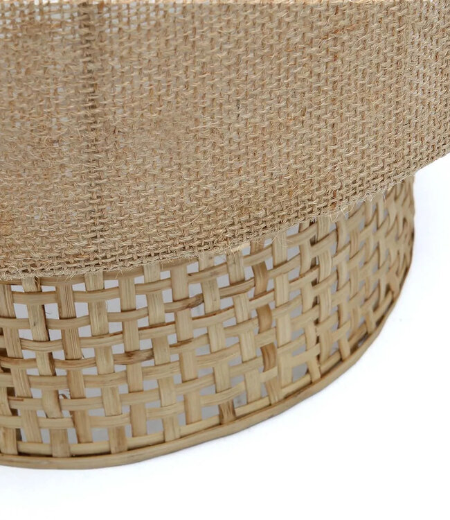 Bazar Bizar De Bolly Jute Wandlamp - Natuurlijk - M