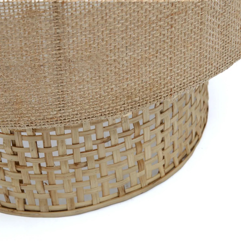 Bazar Bizar De Bolly Jute Wandlamp - Natuurlijk - M