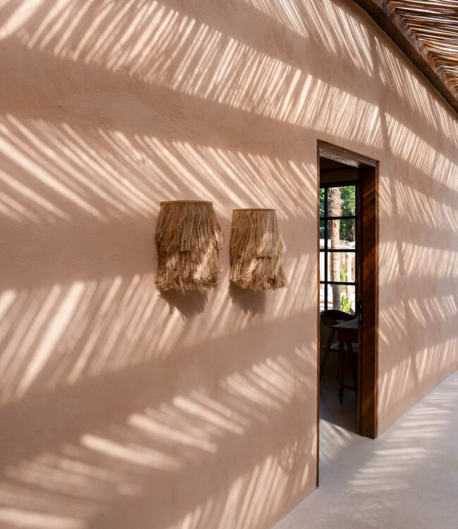 Bazar Bizar De Abaca Wandlamp - Natuurlijk - S