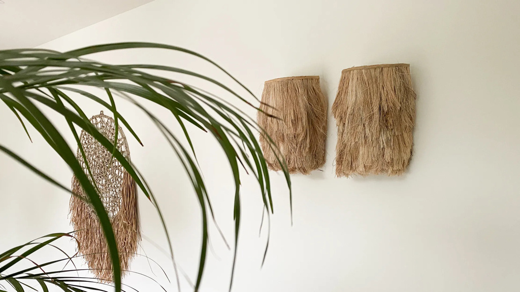 Bazar Bizar De Abaca Wandlamp - Natuurlijk - S