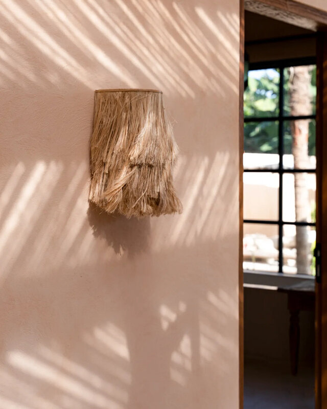 Bazar Bizar De Abaca Wandlamp - Natuurlijk - S
