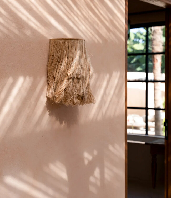 Bazar Bizar De Abaca Wandlamp - Natuurlijk - S