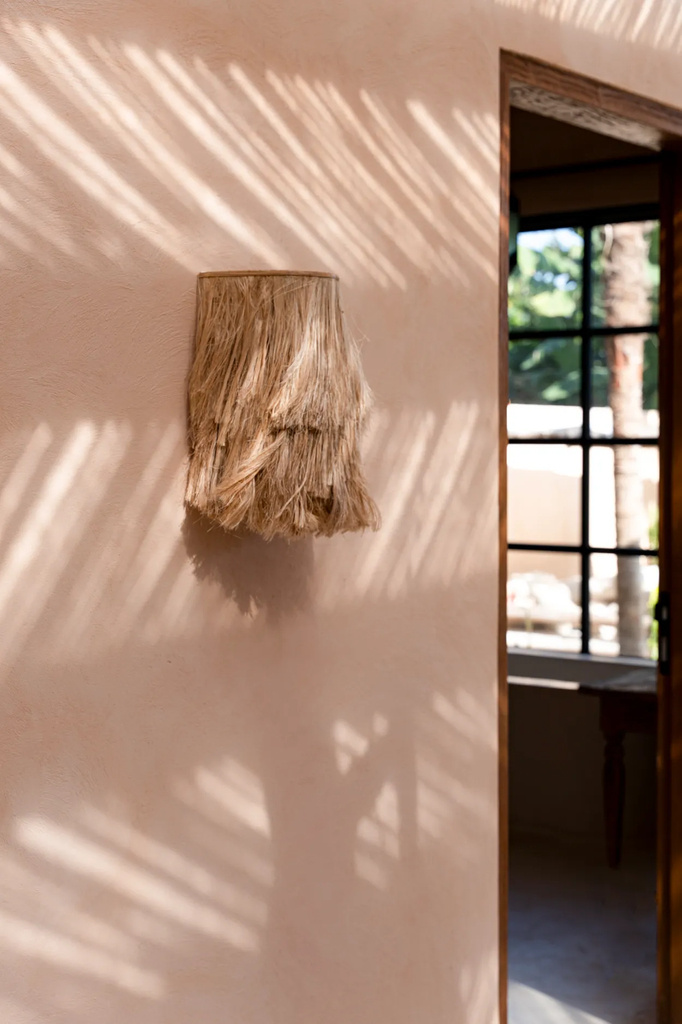Bazar Bizar De Abaca Wandlamp - Natuurlijk - S