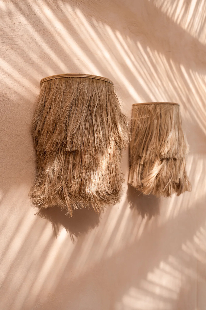Bazar Bizar De Abaca Wandlamp - Natuurlijk - S
