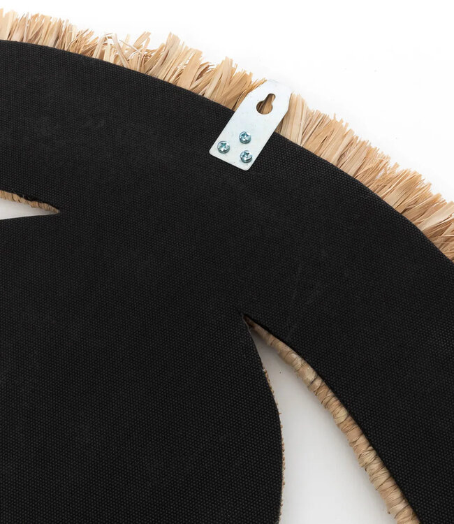 Bazar Bizar De Raffia Eye Mirror - Natuurlijk - M