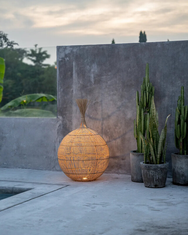 Bazar Bizar De Wonton Vloerlamp - Hanglamp - Natuurlijk