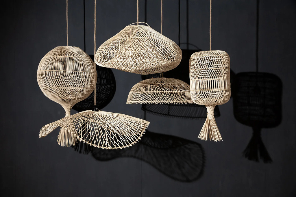 Bazar Bizar De Wonton Vloerlamp - Hanglamp - Natuurlijk